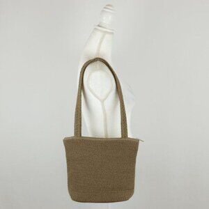 The Sak Women's Medium Brown Zip Closure Classic Crochet Shoulder Bag